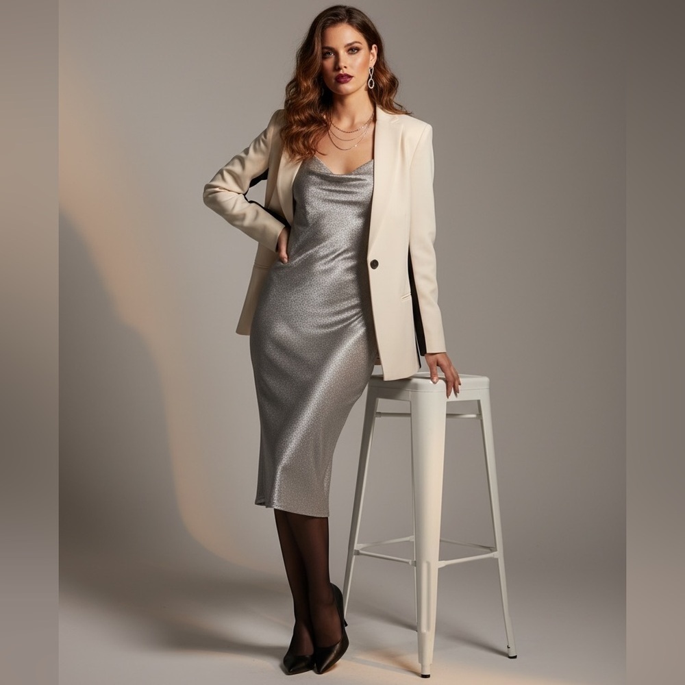 New Narciso Rodriguez For Design Nation White Black Blazer Business Chic